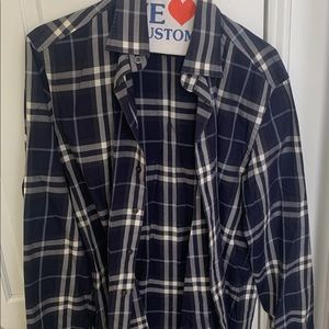 Men’s Burberry Plaid Button-up shirt